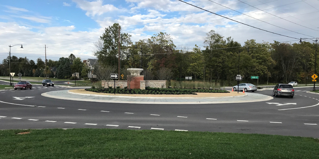 106th and Towne: Completed Roundabout