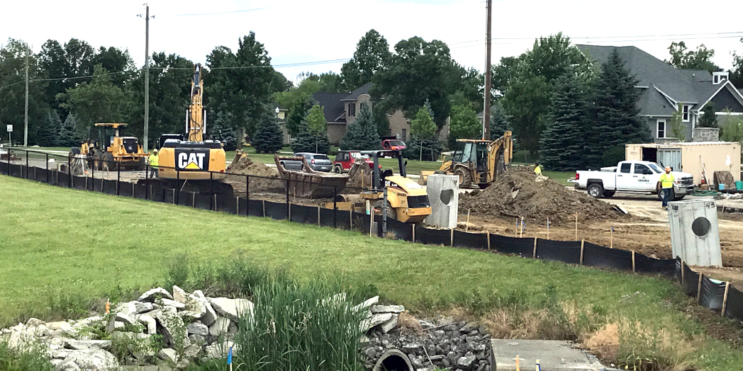 106th and Towne: Roundabout Construction