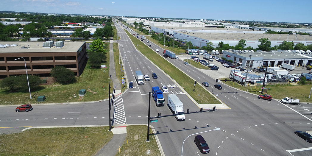 Illinois Tollway Construction Management: Aerial Intersection