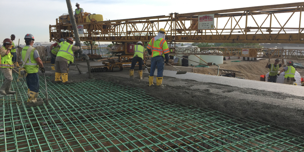 Illinois Tollway Construction Management: Bridge Deck Pour