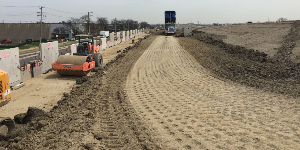 Illinois Tollway Construction Management: Embankment Work