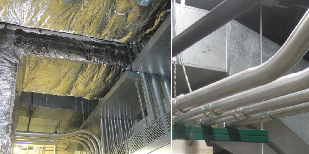 Ductwork and piping