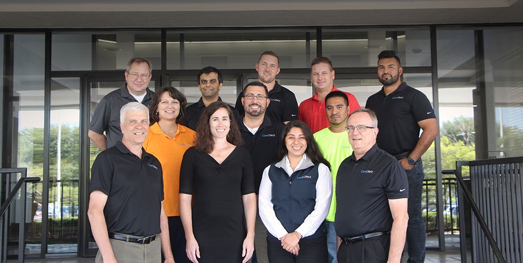 Oakbrook Terrace staff in front of new office building