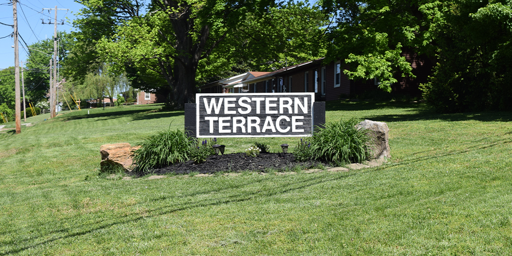 Western Terrace Subdivision Sign