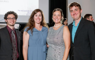 Clark Dietz team members Antonio Acevedo, Stacie Dovalovsky and Megan McDonald stand for a picture