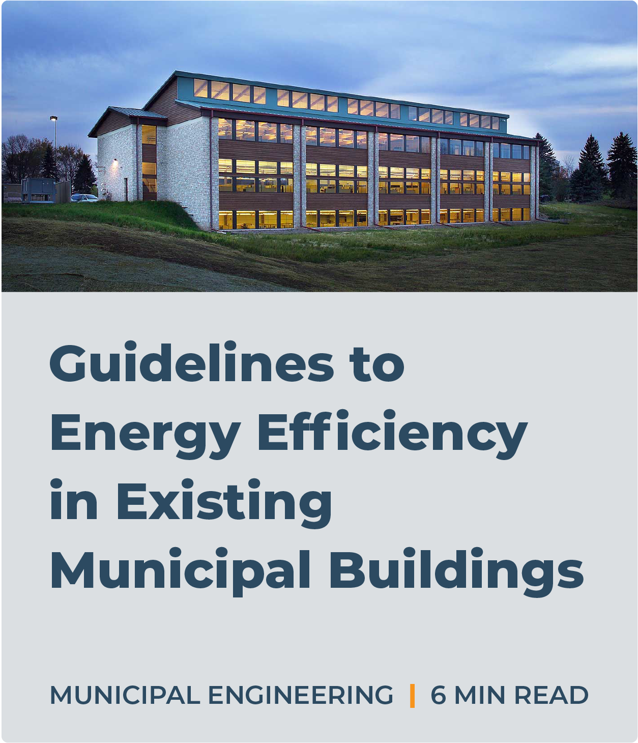 Guidelines to Energy Efficiency in Existing Municipal Buildings