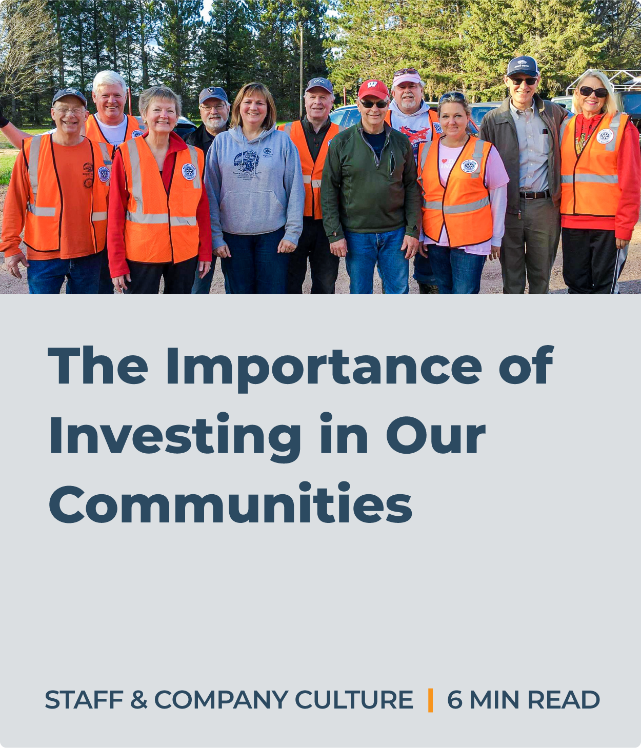 The Importance of Investing in Our Communities