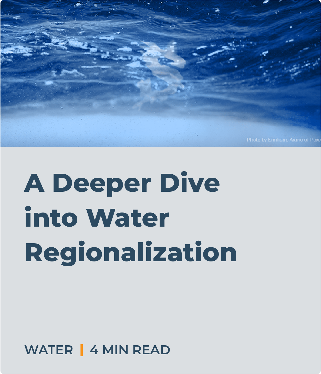 A Deeper Dive into Water Regionalization
