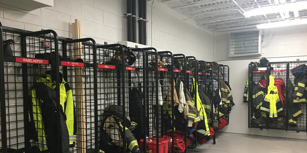 Fire Stations 15 and 16 Gear Room