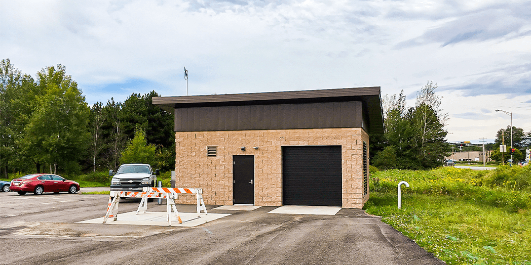 Finished Lift Station Exterior: Stewart Avenue Lift Station and Sewer System Planning