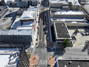 completed main street section in Richmond, IN