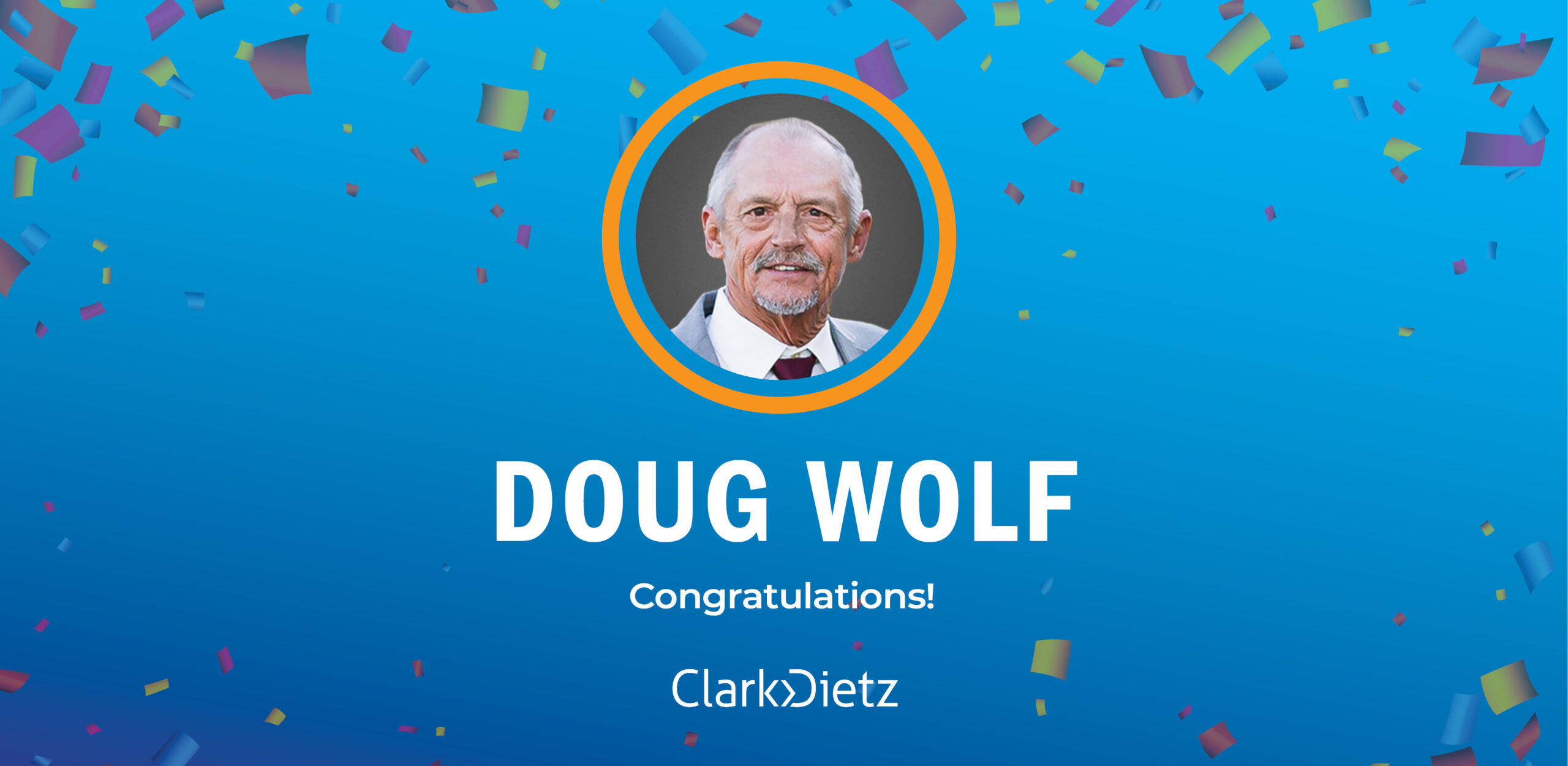head shot of doug wolf, celebrating his retirement