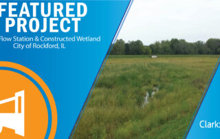 Featured Project graphic with image of the wetland