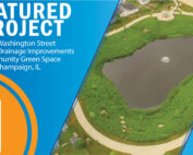 Featured Project graphic for the west washington drainage/stormwater project and community greenspace.