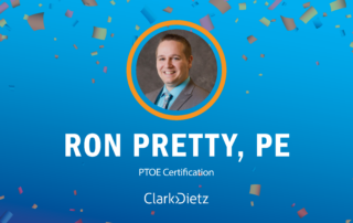 Ron Pretty earns his PTOE Certification