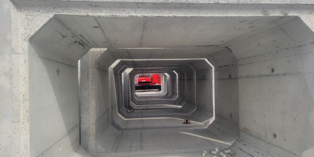 Image of inside the pipe