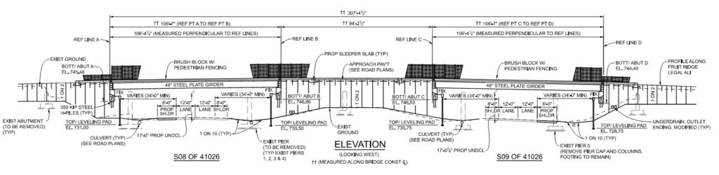 Fruit Ridge Avenue Bridge's elevation design