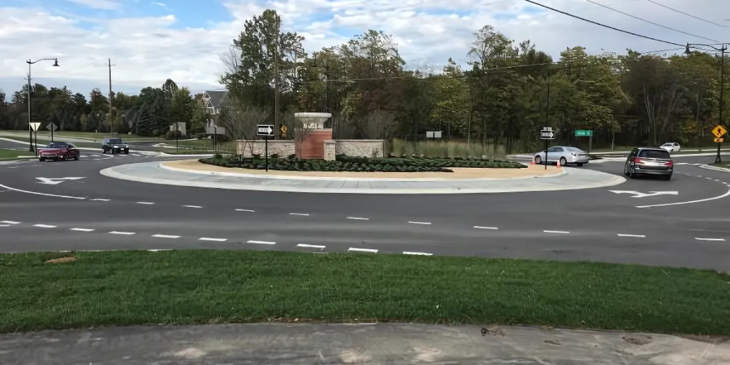 Finished roundabout