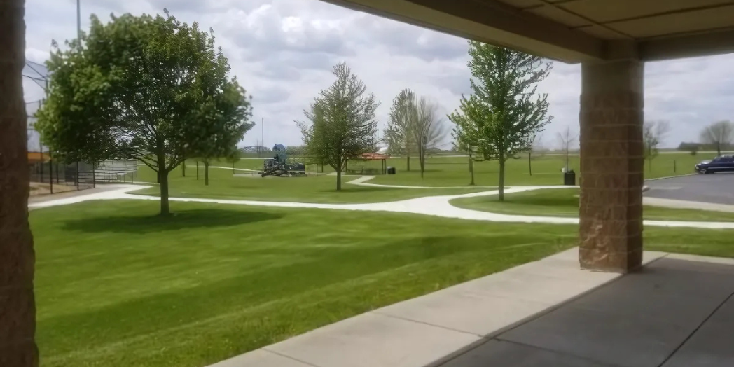 Zahnd Park after construction.