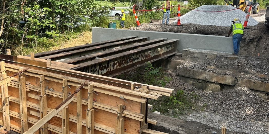Construction on the Monon South Trail Project