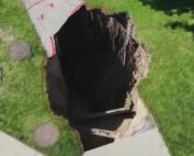 Sinkhole at Whitefish Bay