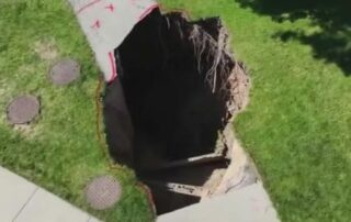 Sinkhole at Whitefish Bay
