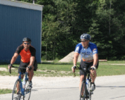 Brian Smith riding his bike