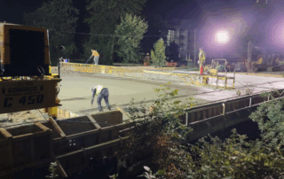 Harrison Road Bridge construction