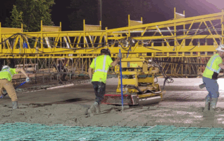 Harrison Road Bridge deck pour