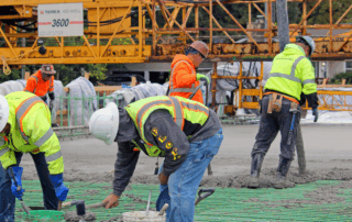 Wheeler Avenue Bridge deck pour