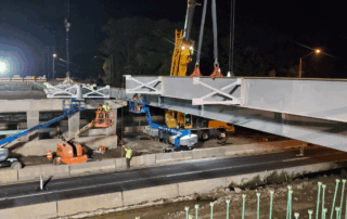 Wheeler Avenue Bridge construction