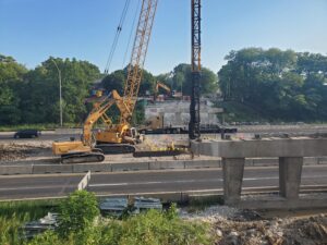 Wheeler Avenue Bridge construction