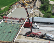Bridge deck pour