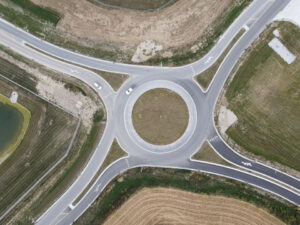 Kokomo Stellantis roundabout