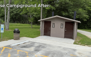 Horse campground after