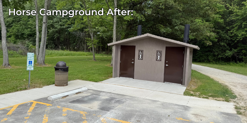 Horse campground after