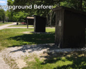 Horse campground before