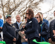 Ribbon-cutting of trail