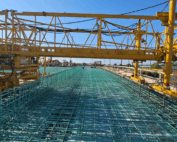 Fruit Ridge Avenue bridge during construction