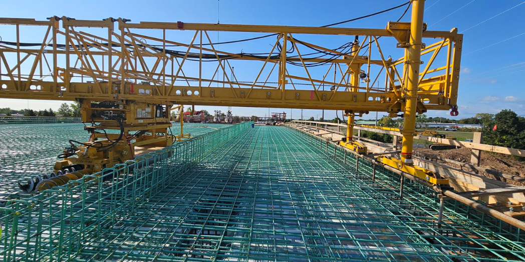 Fruit Ridge Avenue bridge during construction