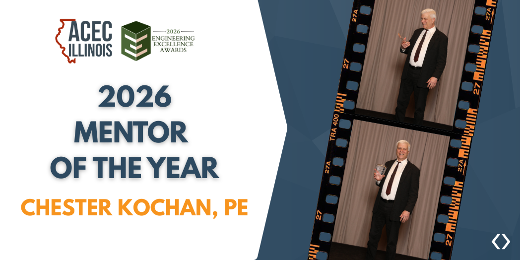 2026 ACEC IL Mentor of the Year Award for Chester Kochan, PE