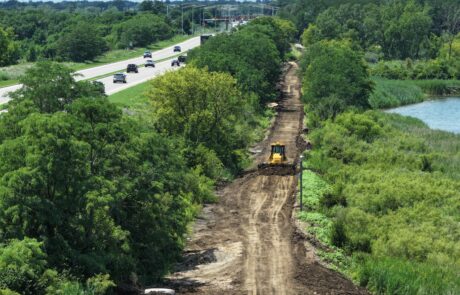 Crystale Lake Three Oaks walking trail