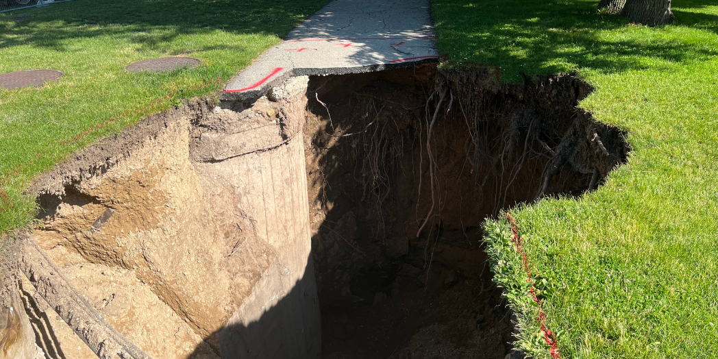 Whitefish Bay sewer collapse