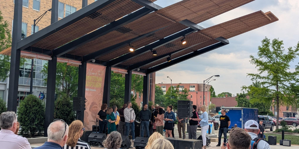 Champaign Downtown Plaza opening