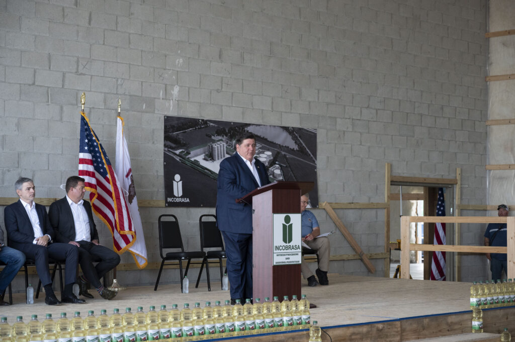 Illinois Gov. JB Pritzker at groundbreaking