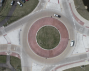 US 20 at Harmony Road roundabout