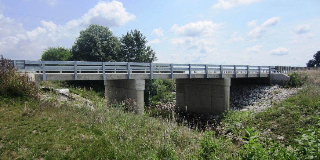Clark Dietz designed three replacement bridges on County Highway 21 in Macon County