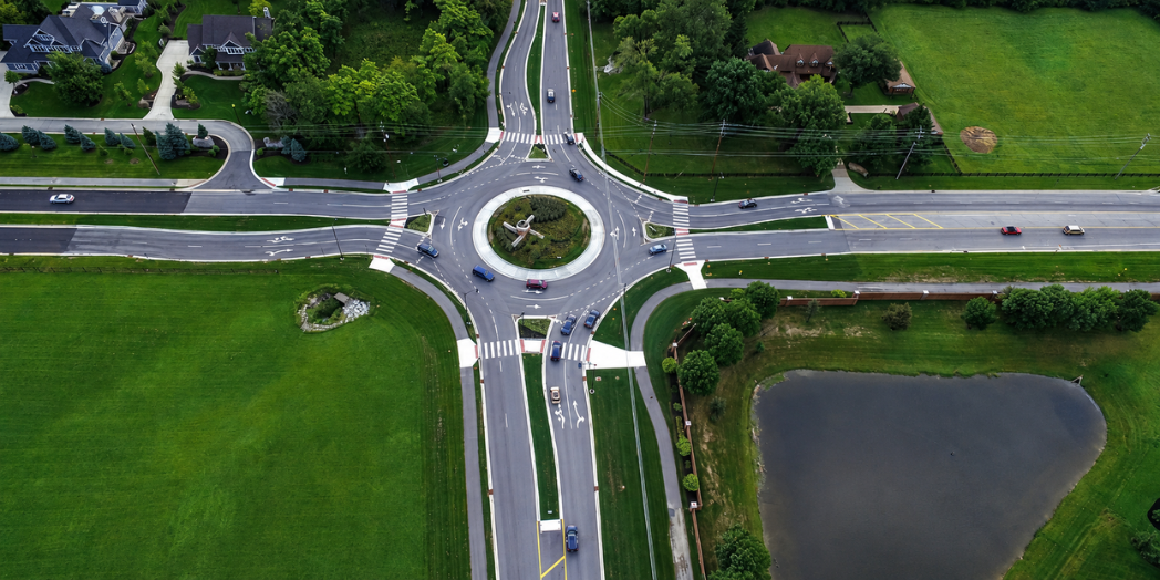 Towne roundabout (Carmel, IN)