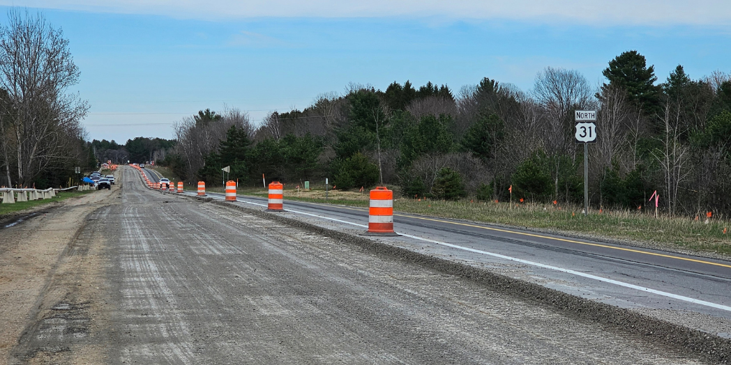 Image of construction on US-31