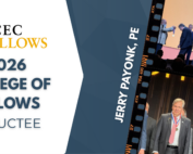Graphic celebrating Clark Dietz Chairman Jerry Payonk, PE, and his induction into the 2026 ACEC College of Fellows.